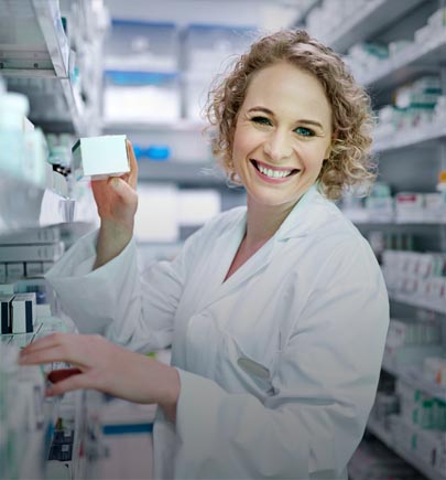 pharmacist stacking medicine - supply chain 