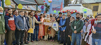 Ambulance donation in Kashmir India CSR activity