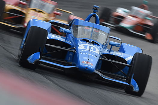 race car on track