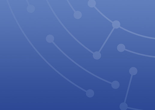 connected dots on a blue background