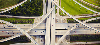 roads intersecting and crossing